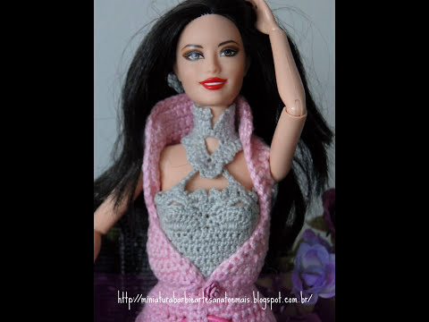 maiô, chapéu, cinto e bolero de crochê para Barbie Pecunia MM  Roupas de  crochê, Roupas barbie de crochê, Roupas de crochê para bonecas