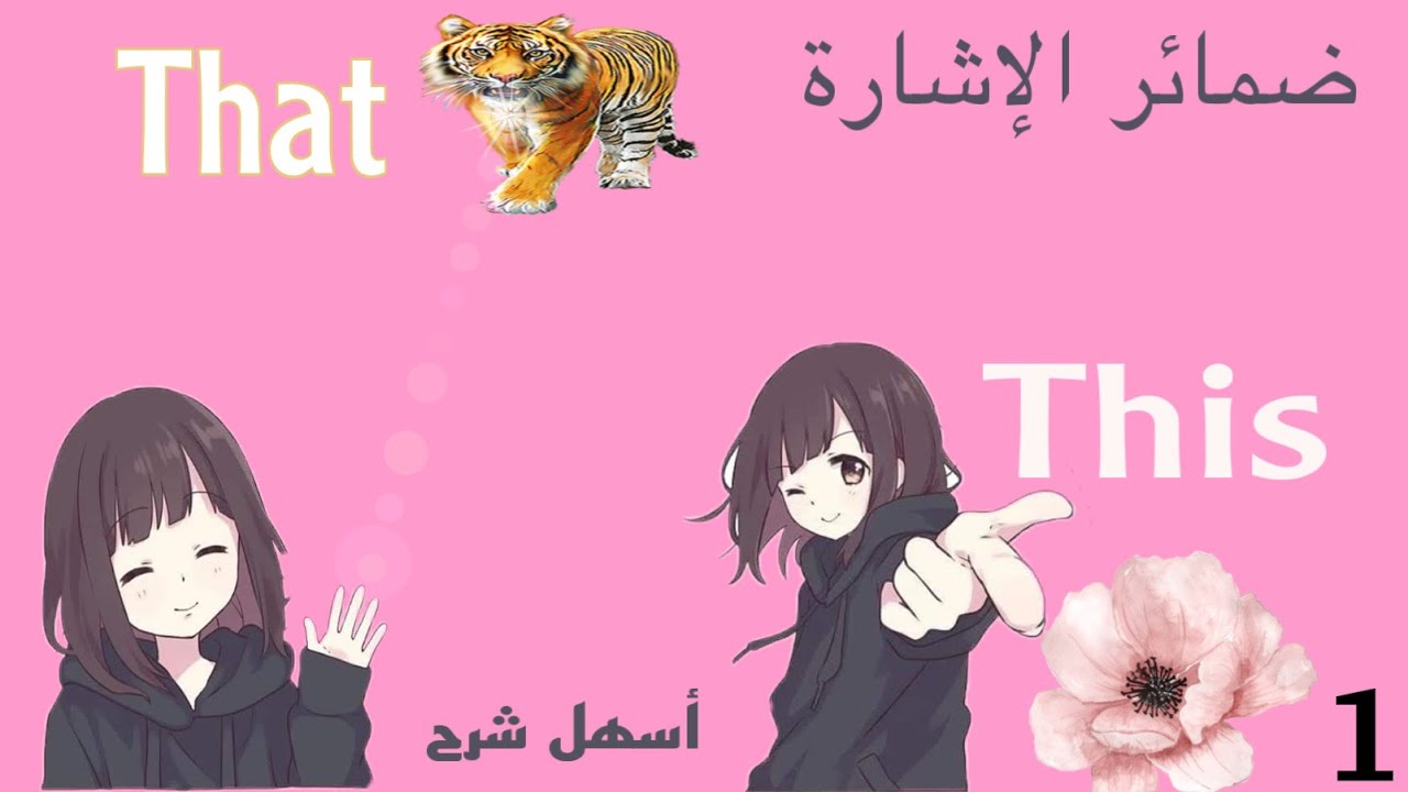 ‏أسهل شرح  This /That في اللغة الإنجليزية  أسماء الاشارة ( ضمائر الإشارة في اللغة الإنجليزية ) هذا