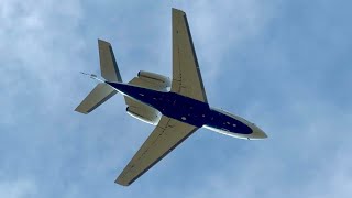 private Falcon 20 taking off from KGTF. *N715WS* KGTF - 