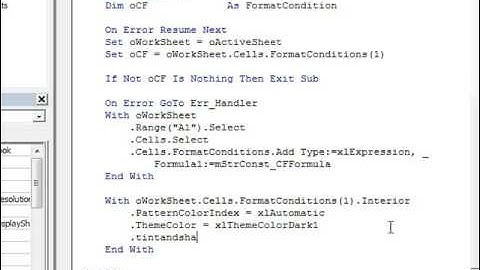 Excel 2007: Highlight Active Row (Take 2 - Part 2)