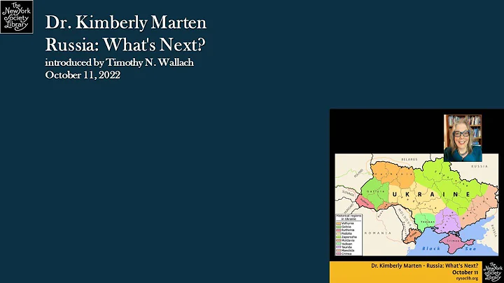 Dr. Kimberly Marten - Russia: What's Next?