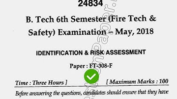 2018 Mdu BTech FTS 6th Sem Legal Identification & Risk Assessment Question Paper