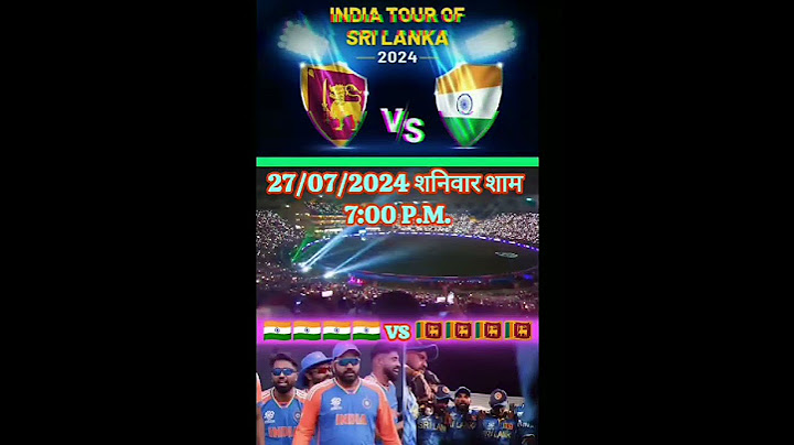 India tour of Sri lanka 2024 1st T20 India vs srilanka 27 July 2024 Saturday 7:00 pm #icc