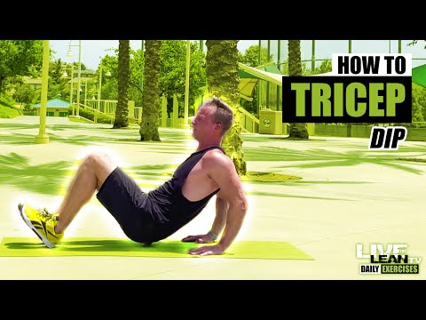 How To Do A TRICEP DIP ON THE FLOOR | Exercise Demonstration Video and Guide