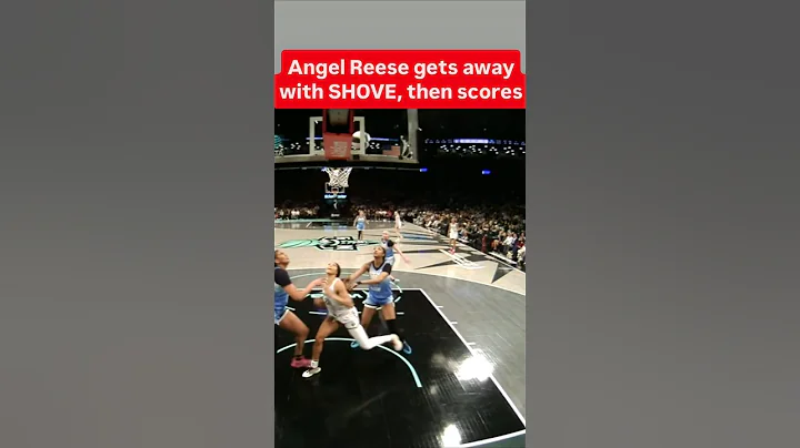 🫢 Angel Reese GETS AWAY with shove, then scores | Chicago Sky WNBA women's basketball #shorts #short