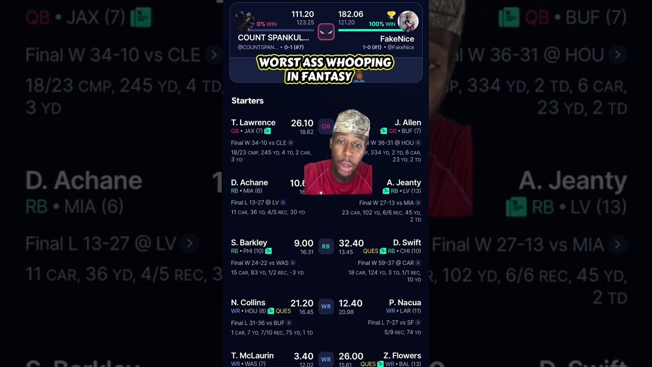 Obejrzyj WORST LOST IN FANTASY HISTORY #footballshorts #fantasyfootball #nflfootball w YouTube Obejrzyj WORST LOST IN FANTASY HISTORY #footballshorts #fantasyfootball #nflfootball w YouTube