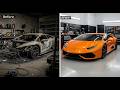 ASMR Car Restoration! 2016 Lamborghini Huracan Full Restoration Burnt to New