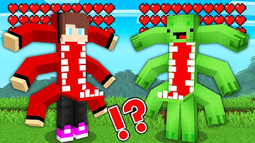 JJ and Mikey Became SCARY MUTANTS in Minecraft Challenge by Maizen