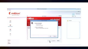 Tutorial 2  How to Create and Restore new database in Million Software