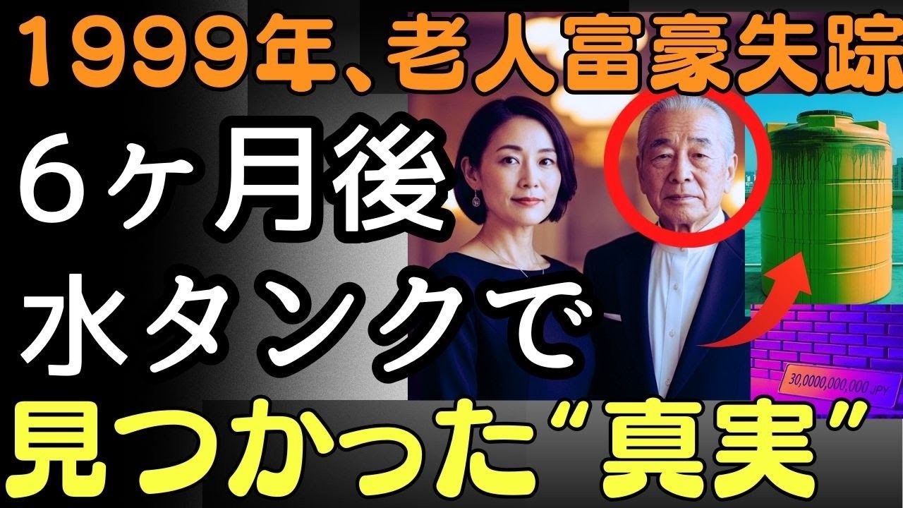 1999年、70代の大富豪失踪事件――6ヶ月後、水タンクで発見された“衝撃の真実”。 人生の教訓