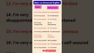 Basic To Advanced English Phrases||English Elevate|Easy Way To Learn Advanced English#english