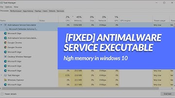 How To Fix Antimalware Service Executable High Memory / CPU Usage on Windows 10