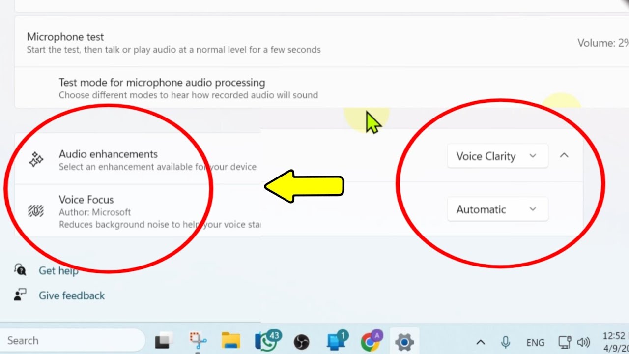 How To Enable Voice Clarity Windows 11 | Turn On Voice Focus Audio ...