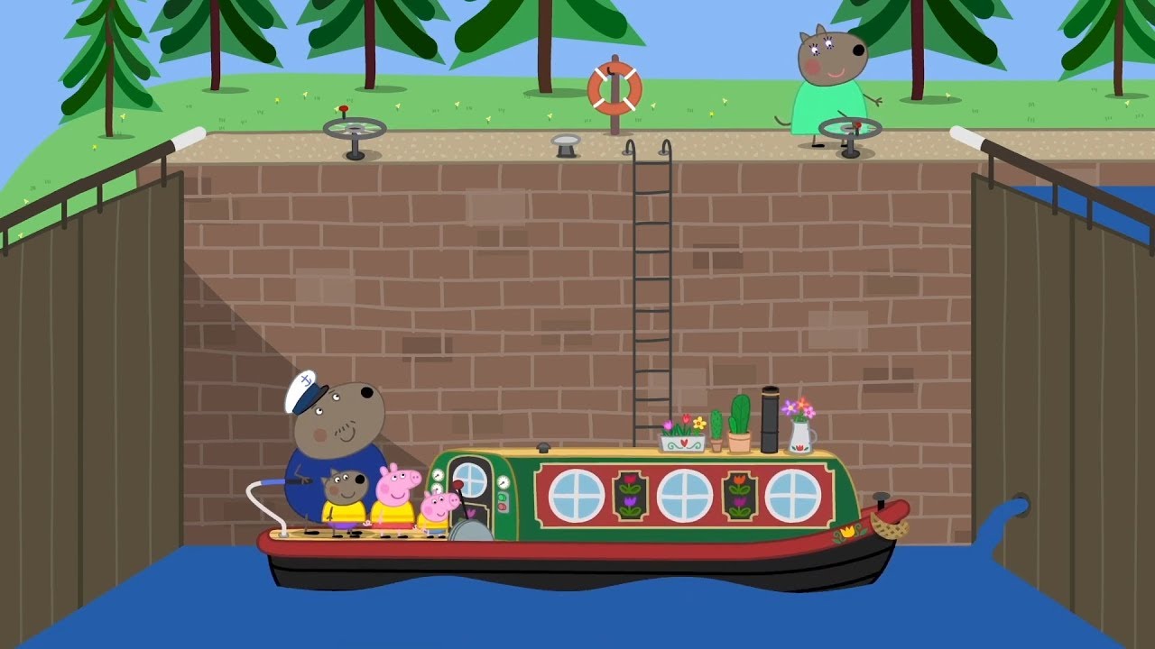 PEPPA GOES CANAL BOAT Peppa Pig English Episodes Compilation YouTube