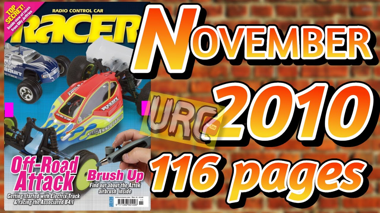 Radio Control Car Racer Magazine step by step, 116 Pages...! 2010 November RC magazine