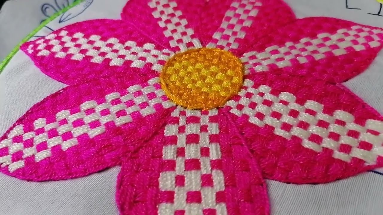 Puntada Fantasía Para una Flor Grande. 🌺