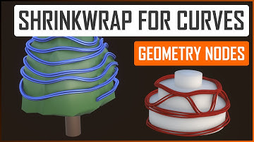 Procedural shrinkwrap modifier for curves