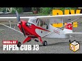 Piper cub rc plane build and fly