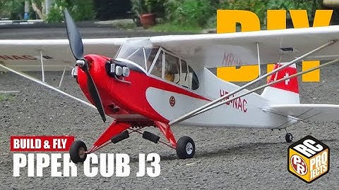 Piper Cub RC Plane Build and Fly
