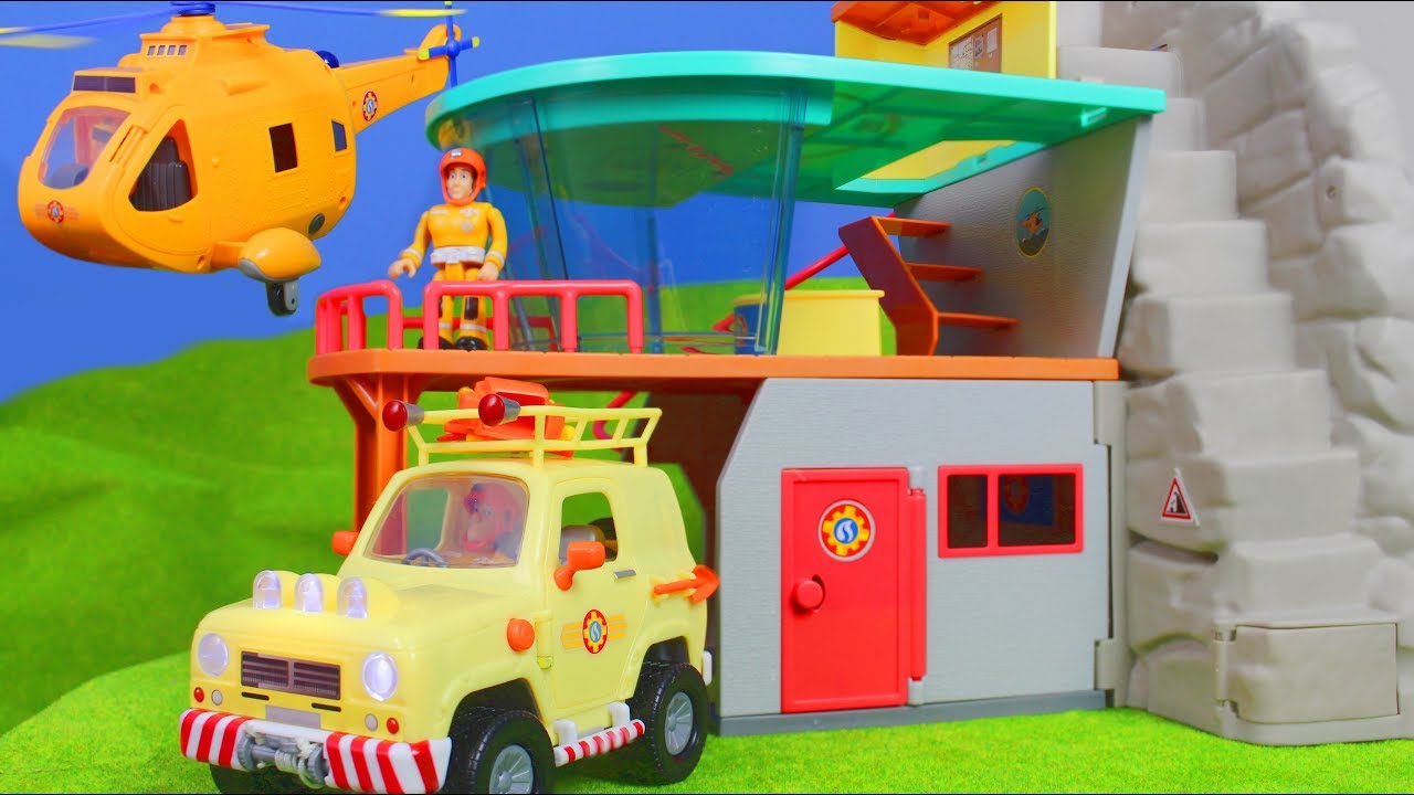 Feuerwehrmann Sam Spielzeuge: Neue Berg Rescue Station & Wallaby für Kinder  deutsch - YouTube