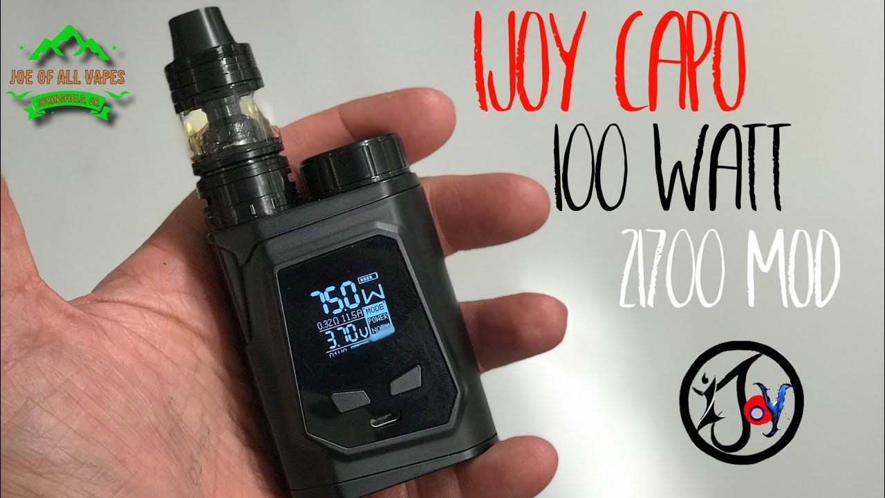 Ijoy Capo 100w Tc Kit Battery Review Youtube Joe Of All Vapes English To Russian 24h
