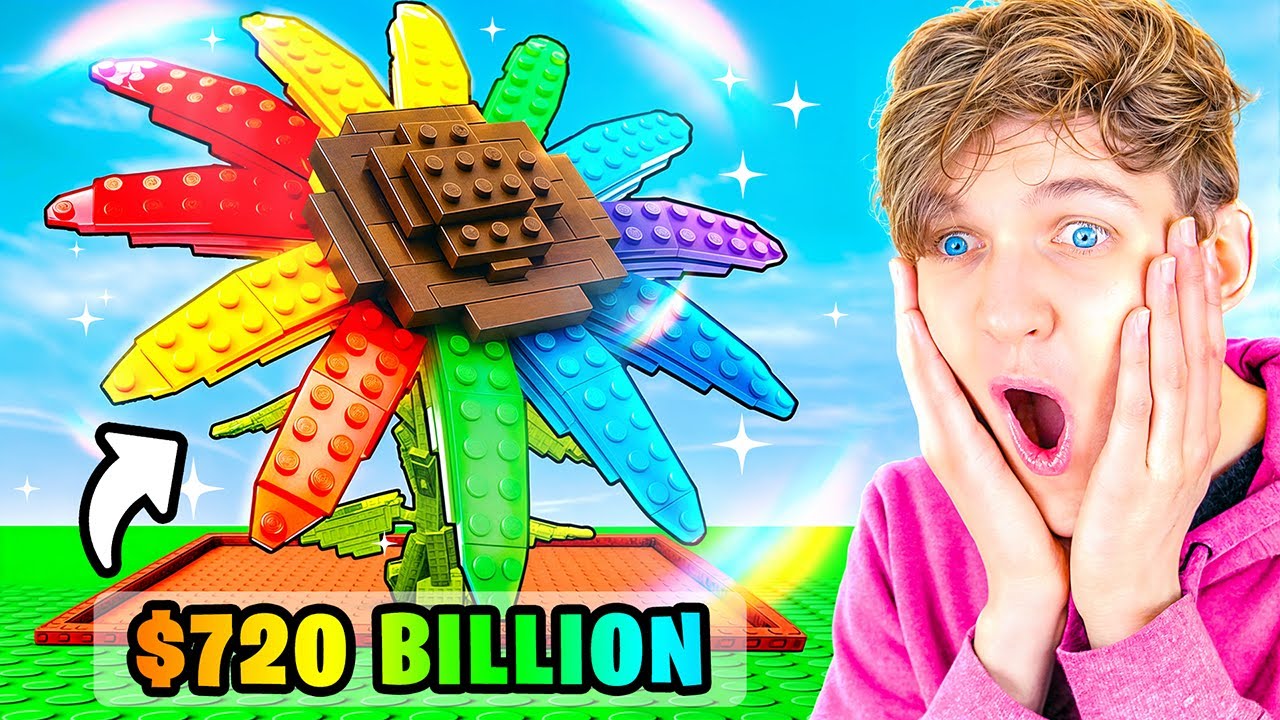 We Grew the RAREST RAINBOW SUNFLOWER in GROW A GARDEN!? (0.007% Chance!)