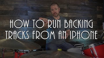 HOW TO RUN BACKING TRACKS FROM AN IPHONE