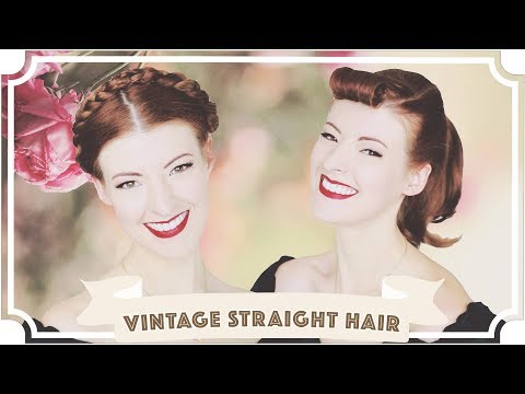 1950s-vintage-styles-for-straight-hair!-[cc]