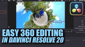 Bespaar VEEL tijd met bewerken: herkader uw 360-camerabeelden IN Davinci Resolve 20 in MINUTEN!