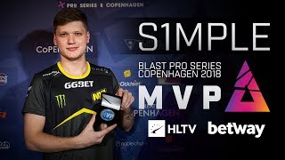 s1mple - HLTV MVP by betway of BLAST Pro Series Copenhagen 2018