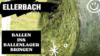 LS 22 Ellerbach 5 Ballen ins Ballenlager bringen