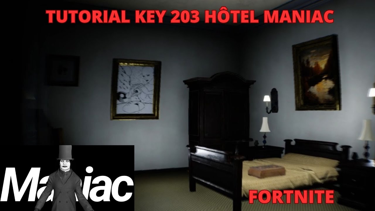 HOTEL MANIAC HORROR MAP CREATIVE FORTNITE TUTORIAL KEY 203 / Tutorial