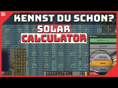 SOLAR CALCULATOR | Factorio Mod | Deutsch