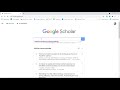 Comment filtrer la recherche bibliographique sur google scholar 