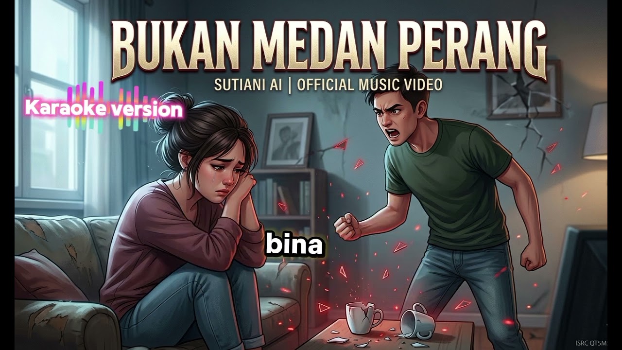 KARAOKE: Bukan Medan Perang - Sutiani Ai | Pop Rock Power Ballad