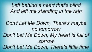 Julian Lennon - Don&#39;t Let Me Down Lyrics