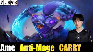 🤯AME [Anti-Mage] CARRY 7.39d - DOTA 2 HIGHEST MMR MATCH#dota2     #dota2gameplay