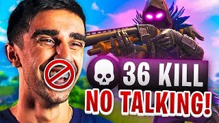 NO TALKING CHALLENGE in Fortnite Battle Royale (FUNNY)