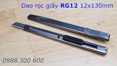 Dao rọc giấy loại nhỏ thân inox kích thước 12x130mm model RG12