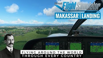 Landing at Sultan Hasanuddin Airport in Makassar, Indonesia | Microsoft Flight Simulator 2020