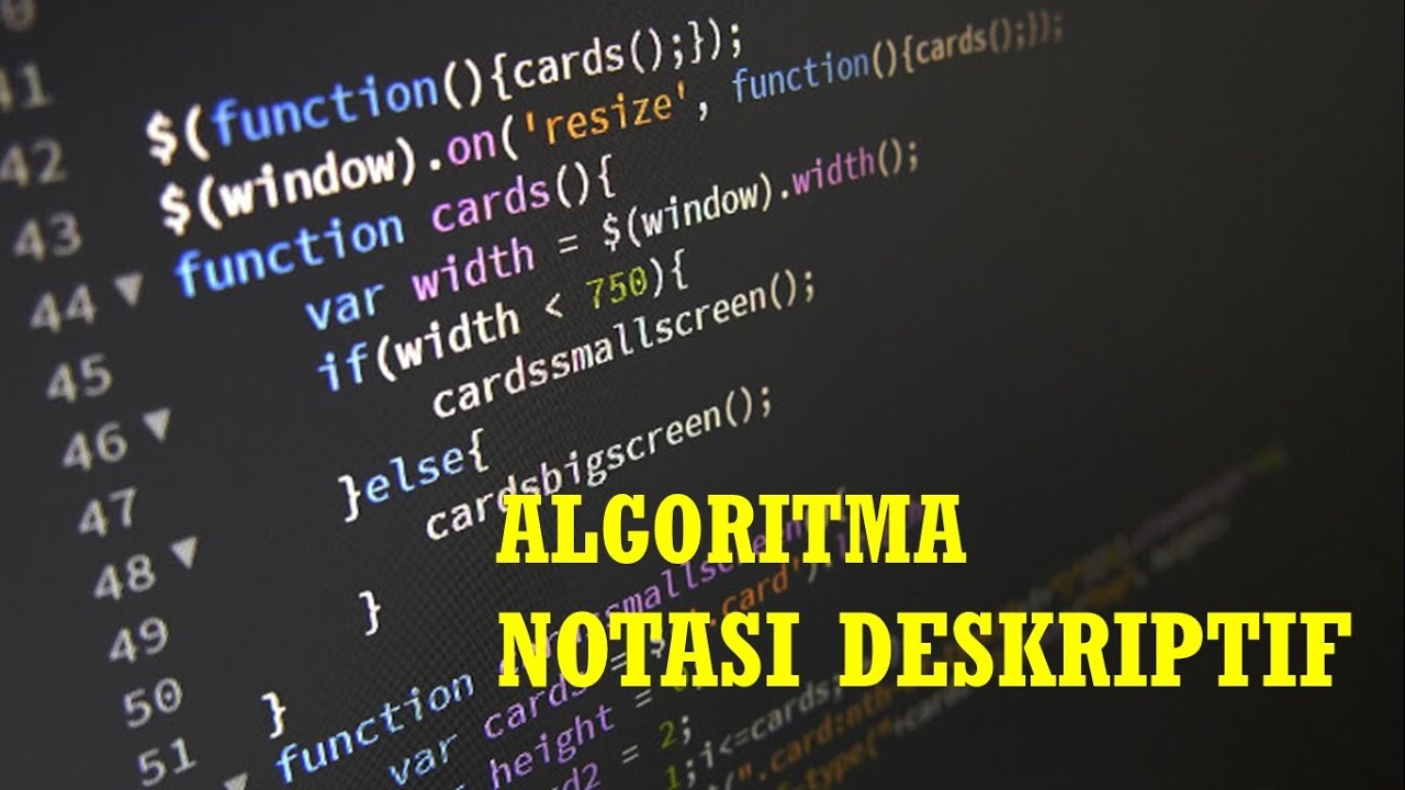 Belajar Algoritma Notasi Deskriptif Youtube 9843