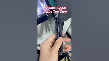 Invisible Zipper U-type Top Stop Machine Testing before Shipment. #zippermachine