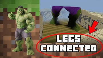 Minecraft Build Hulk PS4 - Mega Build - Legs Connected