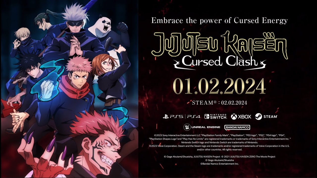 JUJUTSU KAISEN CURSED CLASH will launch on February 2, 2024