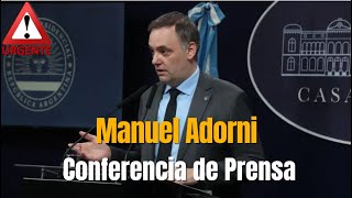 URGENTE MILEI EN VIVO🔴 MANUEL ADORNI DOMA A FABIAN WALDMAN
