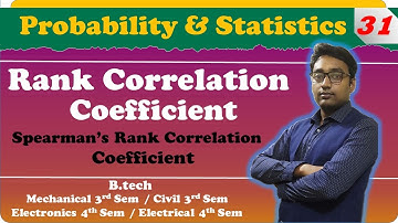 RANK CORRELATION ||Spearman