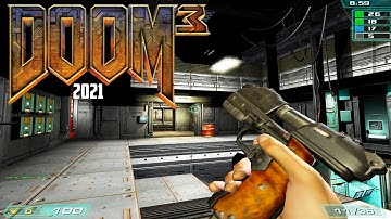 Doom 3 Multiplayer 2021 The Edge 2 Deathmatch Gameplay | 4K