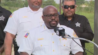 Harvey Police Press Conference: Two connected weekend shootings