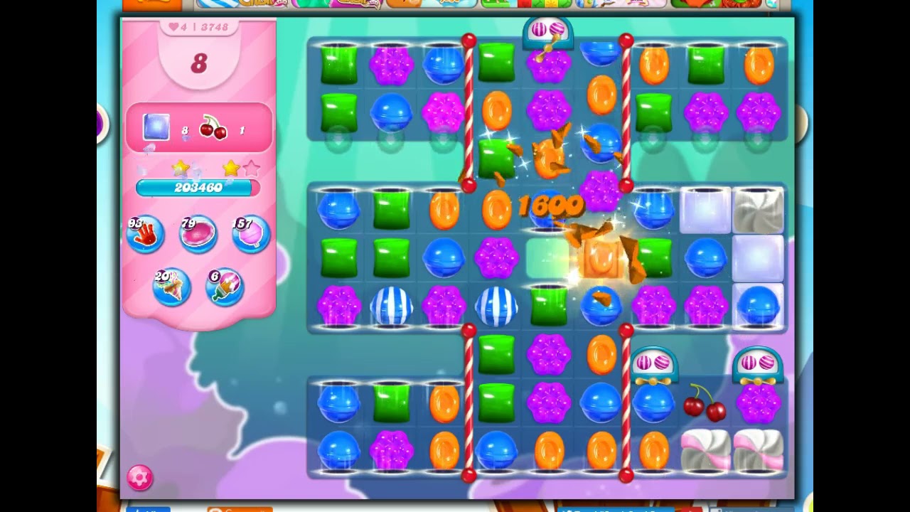 Candy Crush Level 3748 Talkthrough, 23 Moves 0 Boosters - YouTube