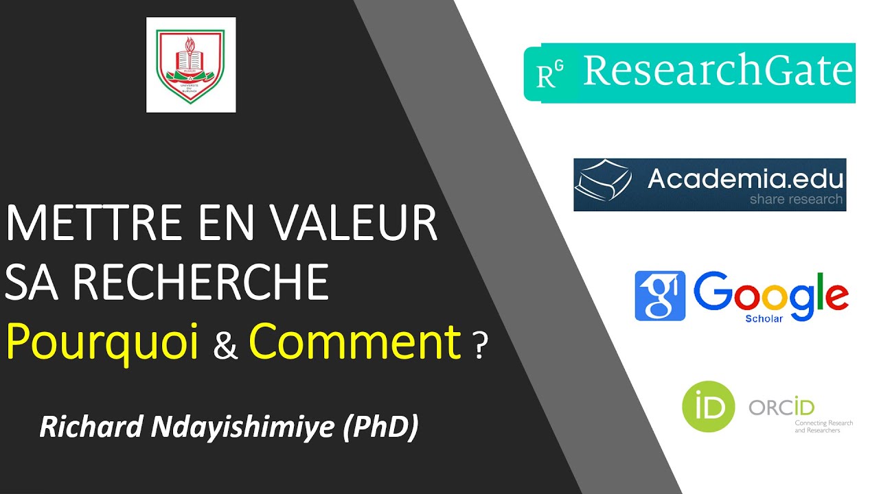 Mettre en valeur sa recherche : Pourquoi et Comment ?